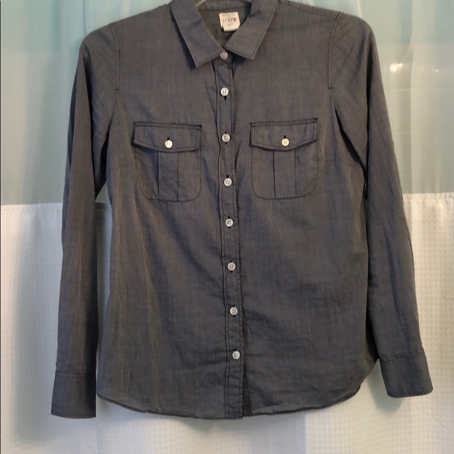 Gray J Crew Button Down